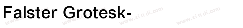 Falster Grotesk字体转换